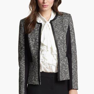 Nordstrom Classiques Entier Houndstooth Wool Jacket size s
